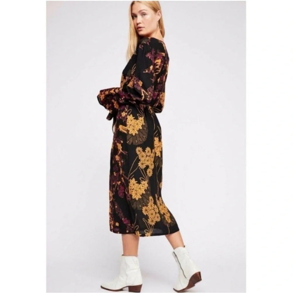 Free People Fiesta Multicolor Floral Print dress